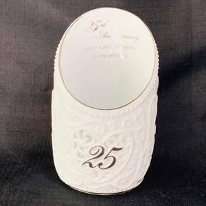 25th Wedding Anniversary vase decor gift